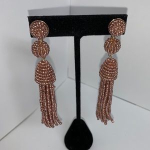BaubleBar Pink Beaded Drop Earrings
